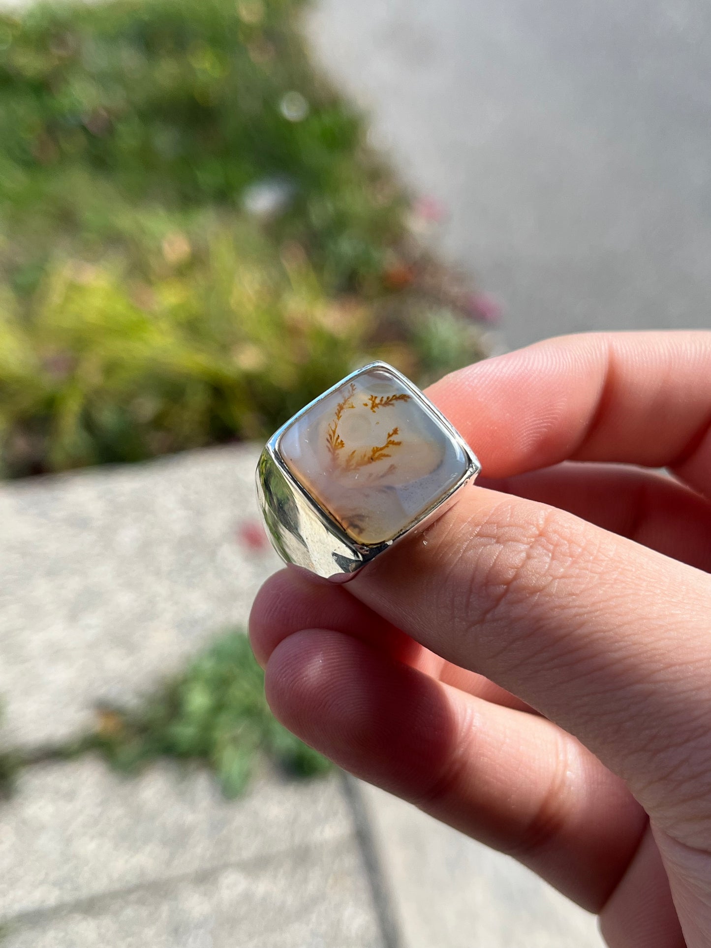 Natural shijri Aqeeq ring