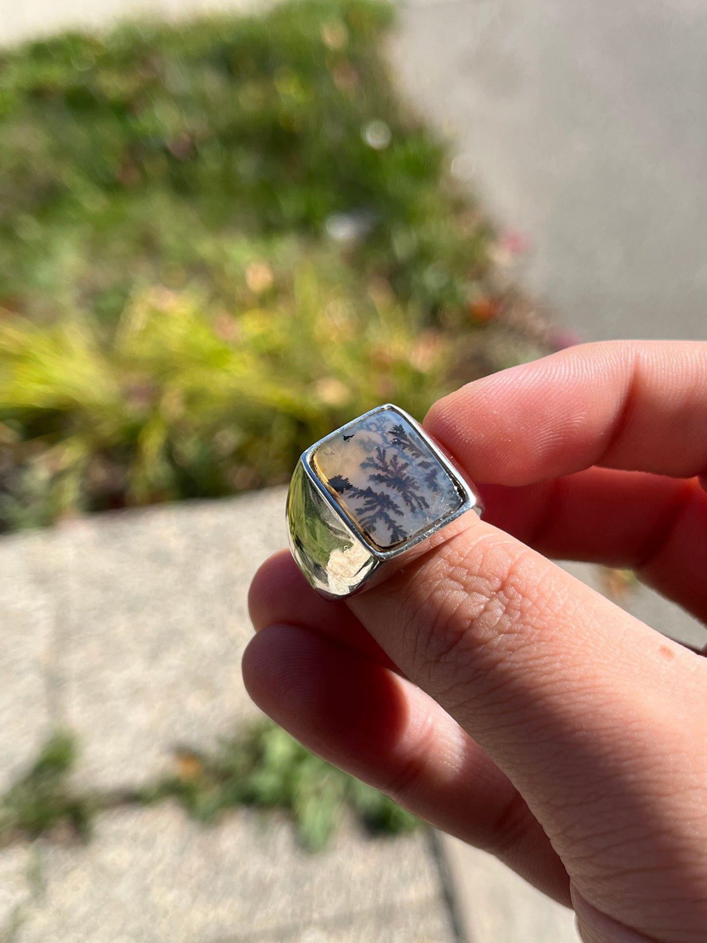 Natural shijri Aqeeq ring