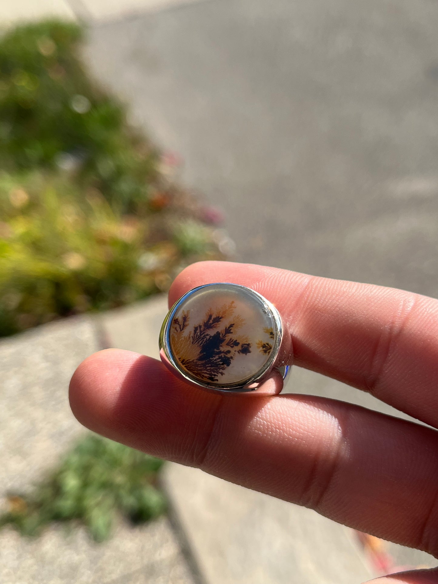 Natural Shijri Aqeeq ring