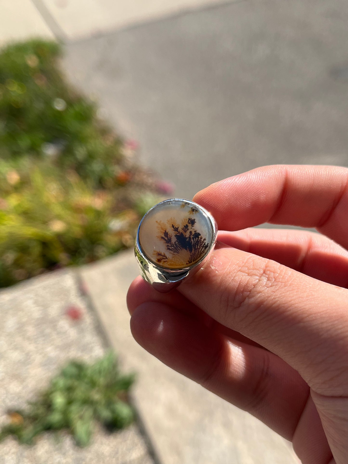 Natural Shijri Aqeeq ring