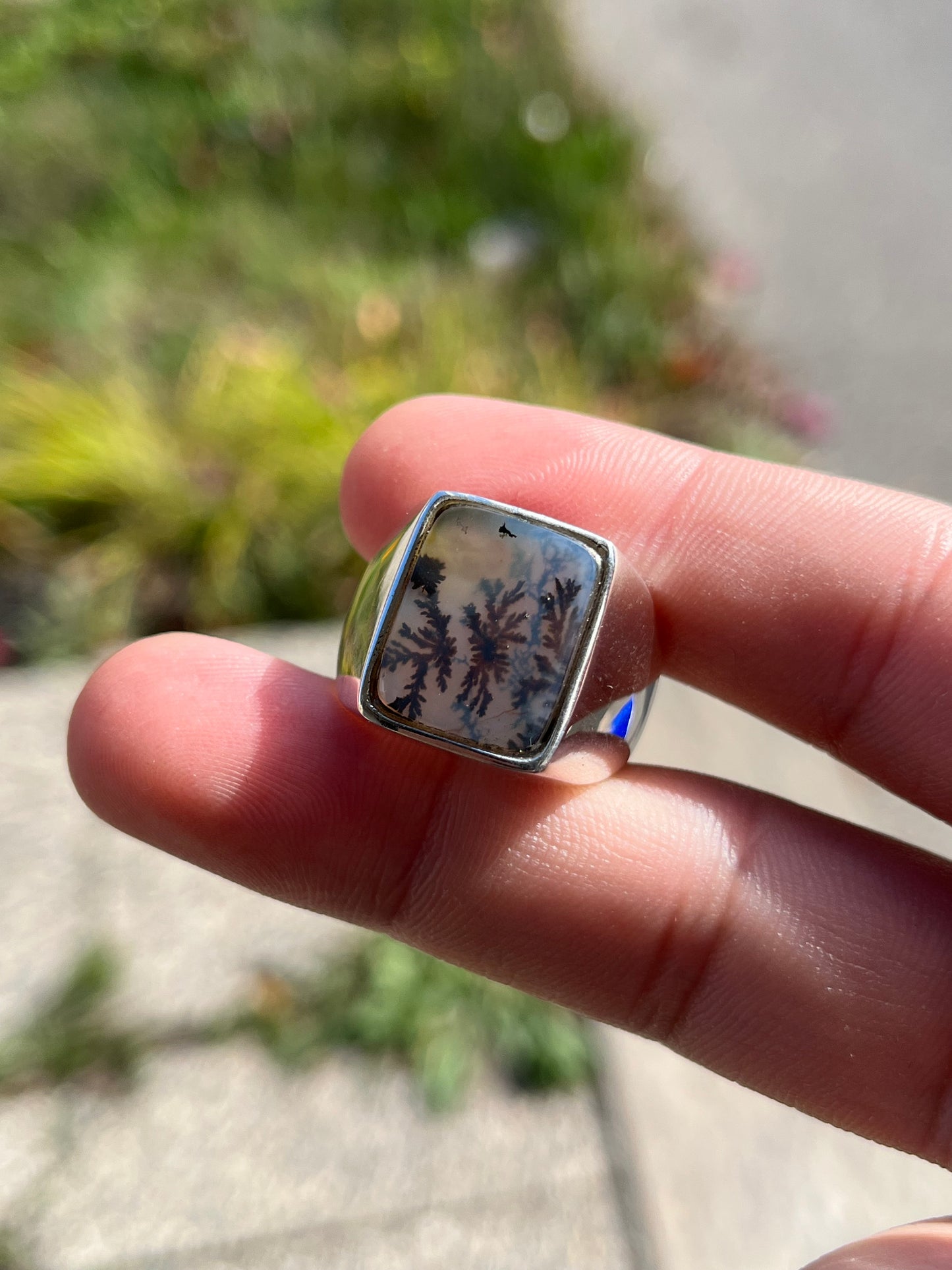 Natural shijri Aqeeq ring