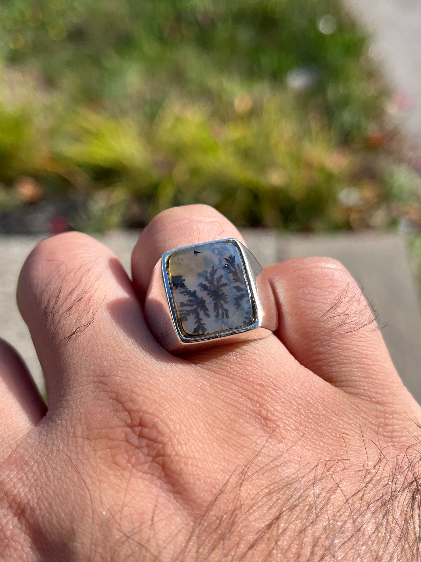 Natural shijri Aqeeq ring